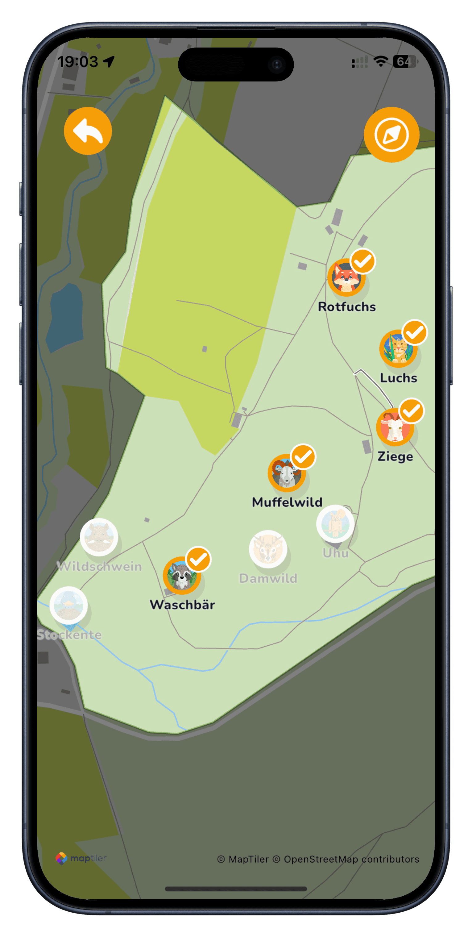 Karte, die dich führt