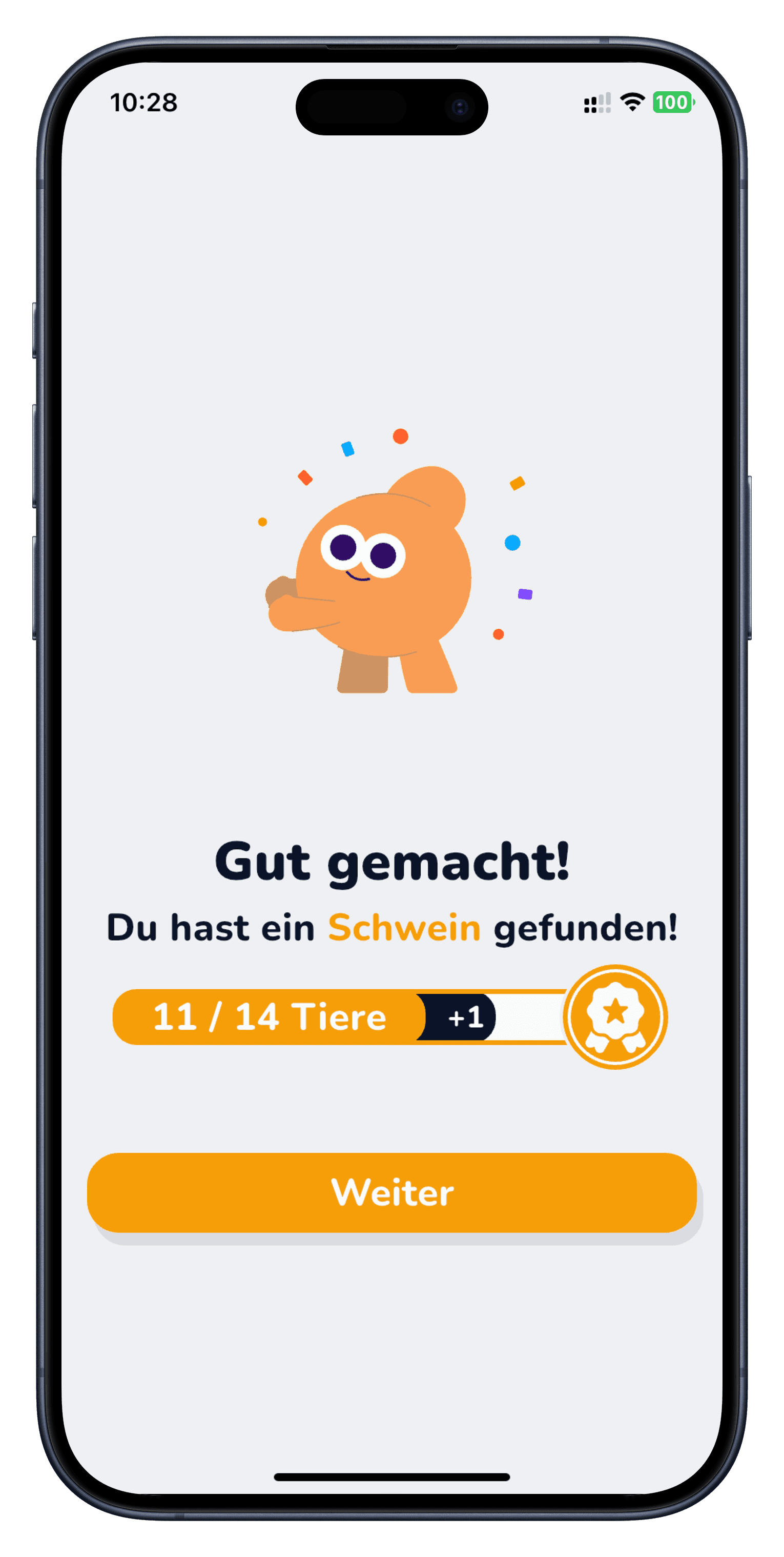 Punkte und Abzeichen einsammeln und den Fortschritt sehen